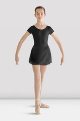 Leotard Dress - Girls Short Sleeve Skirted - Prisha